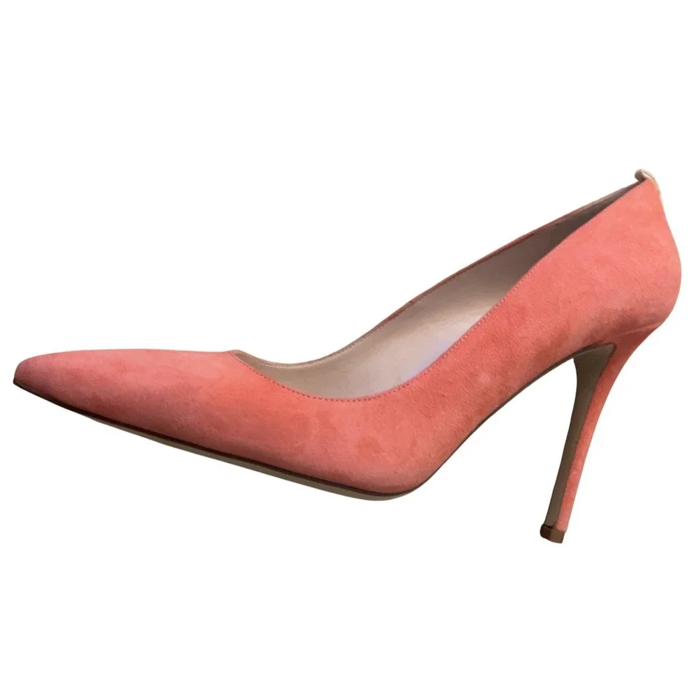 SJP by Sarah Jessica Parker Fawn Suede‎ Coral Heels Size EU 40 US 9.5-10